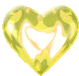Gif animé coeur jaune